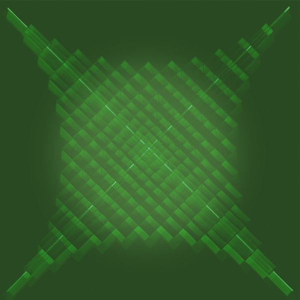 Illusion in grün, Muster
